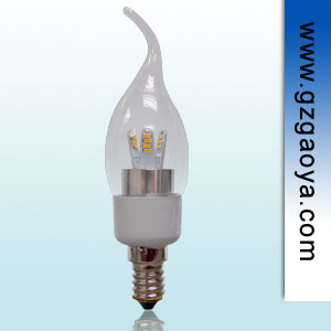 高雅照明 高亮度 E14 3W LED蜡烛灯泡