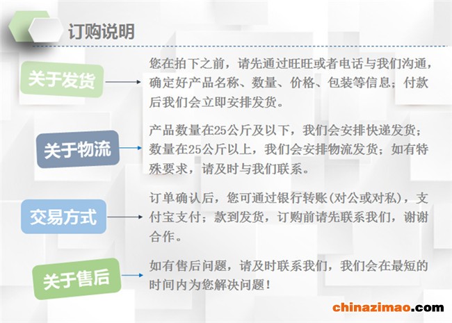 订购说明