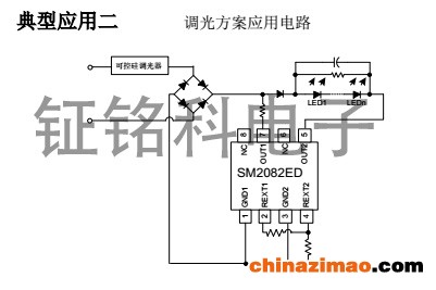 SM2082ED的调光应用电路