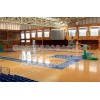安装完成的篮球场运动木地板划线工艺—冠奥通体育