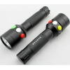 专用手电式信号灯红白绿三色LED救生充电强光手电筒