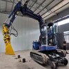 鹏神供应专业生产10-15T挖掘机加装轨道行走轮 枕木抽换机