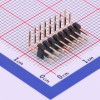 杜邦2.0排针90度双排2×8P 高U镀金抗氧化-星坤电子