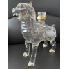 沧州特产铁狮子造型玻璃酒瓶手工狮子造型工艺玻璃酒瓶