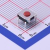 6.2x6.2x2.5红色按钮四脚插件轻触开关 160gf-星坤电子