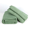中号消防毛巾被内务小被子毛巾毯橄榄绿毛毯全长200cm150