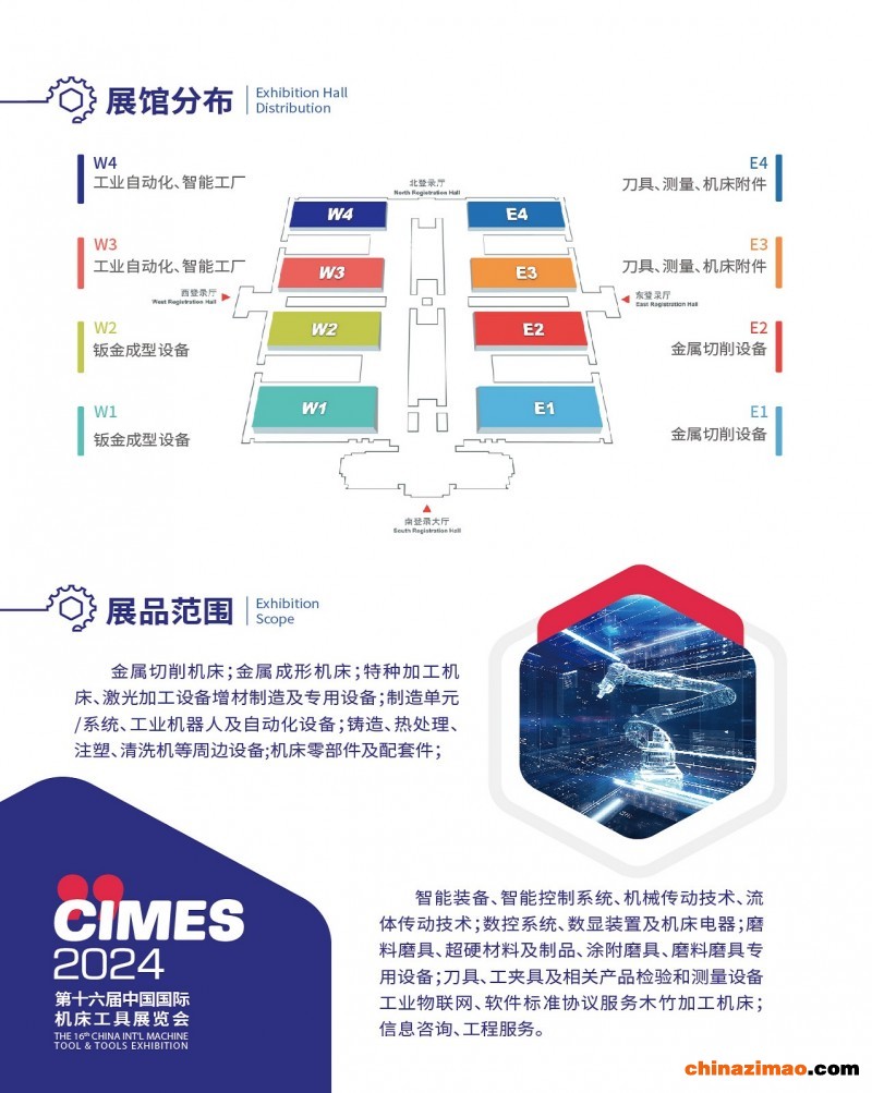 CIMES2024展馆分布