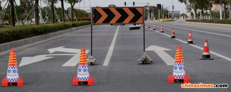 充电式led路锥