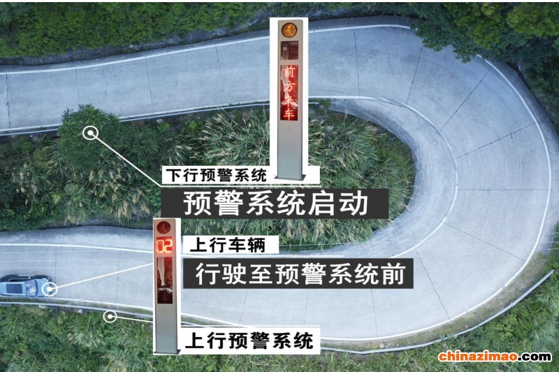 弯道来车预警哨兵案例