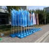 西安注水道旗出租3米5米注水旗,刀旗租赁活动展会桁架喷绘搭建