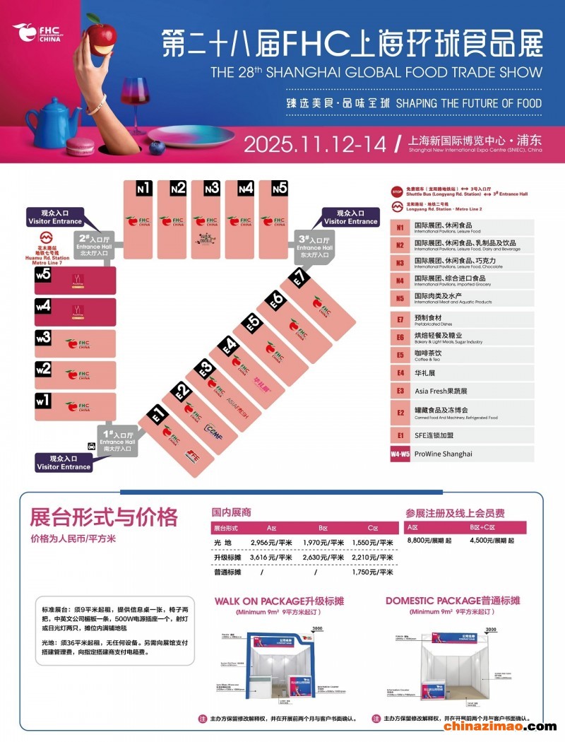 FHC2025展区分布图